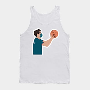 Sebastian Vettel playing basketball ahead of the 2021 USA Grand Prix Tank Top